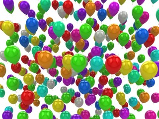 Fototapeta na wymiar Sea of color balloons