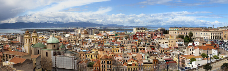Fototapeta na wymiar Views Cagliari