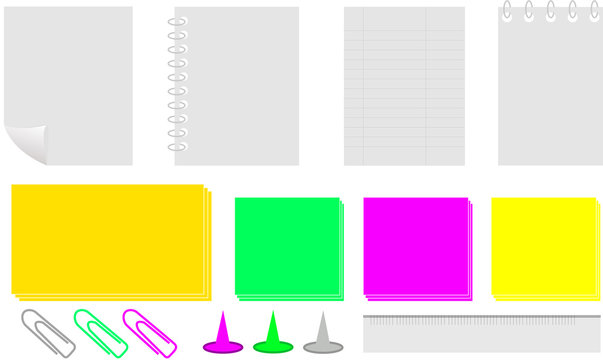 Ufficio set vector