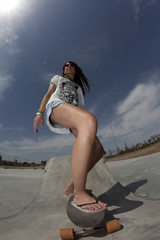 skateboarder girl