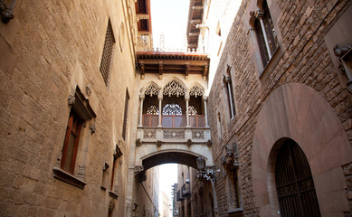 Fototapeta na wymiar Dzielnicy Gotyckiej w Barcelonie Palau ogólności