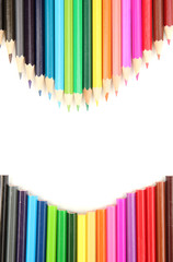 Color pencils isolated on white