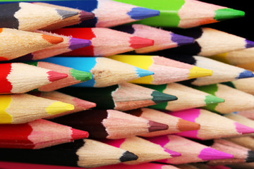 Obraz premium Color pencils close-up