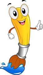 Paintbrush Mascot