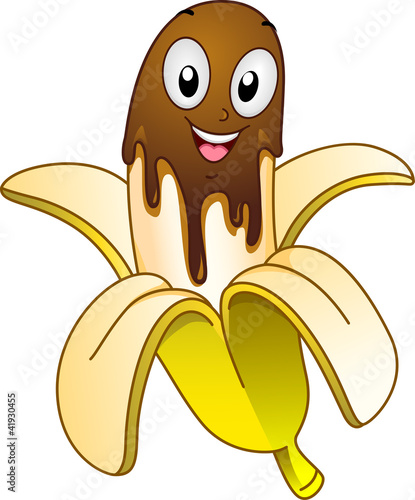 "Banana Choco Mascot" Imágenes de archivo y vectores 