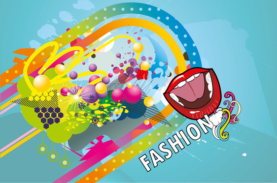 vector de moda abstracto en vector