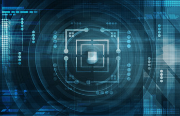 Dark blue tech background