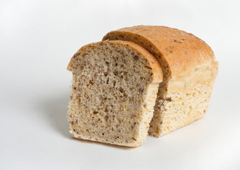 Home bread with linseed