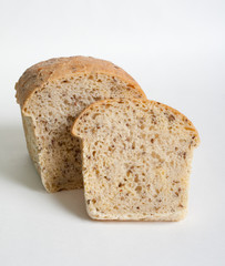Home bread with linseed