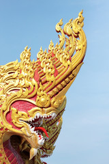 Fototapeta na wymiar naga thai and laos dragon