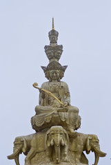 top of the golden summit of emei shan
