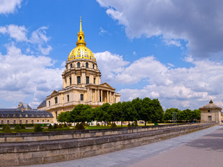 Les Invalides church in Paris, France.
