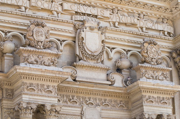 Santa Croce Basilica. Lecce. Puglia. Italy.