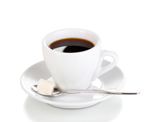 Coffee cup isolated on white