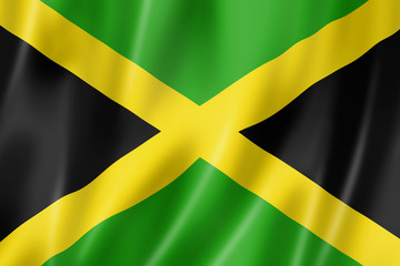 Jamaican flag - obrazy, fototapety, plakaty