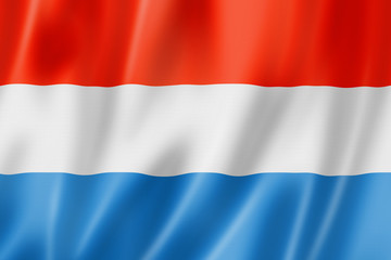 Luxembourg flag - obrazy, fototapety, plakaty