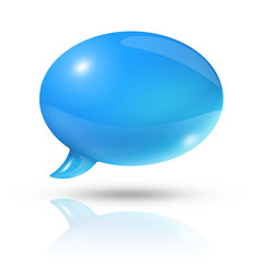 Blue speech bubble