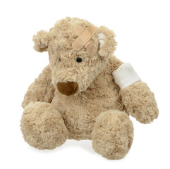 wounded teddy bear