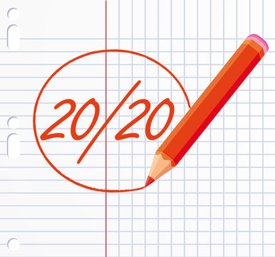 20/20 Excellent student rating.