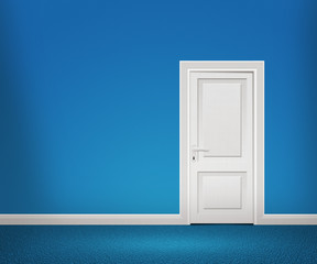 Door in the Blue Wall