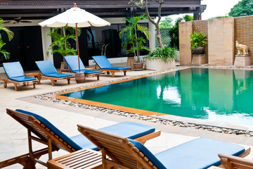 Beautiful swimming pool.
