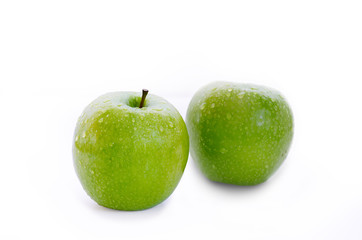 Two green apples