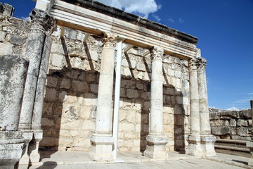 Obraz premium Israel, Sea of Galilee, Capernaum Ruins