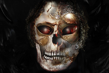 Der Totenschädel und die Maske