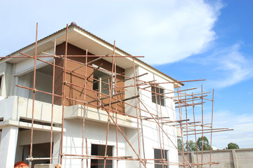 Construction of new home building