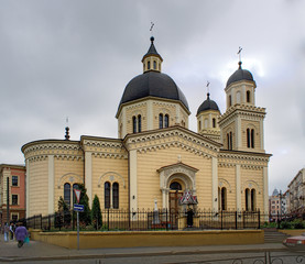 Fototapeta na wymiar Church of Saint Paraskevi. Chernivtsi, Ukraine. Built 1860