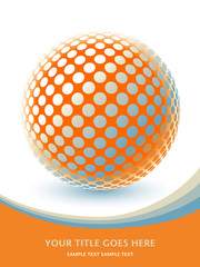 Colorful digital globe design vector.