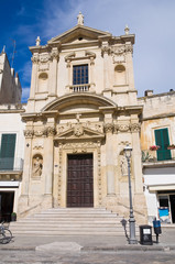Fototapeta na wymiar Church of St. Maria della Grazia. Lecce. Puglia. Italy.