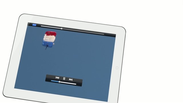 vid&eacute;o prachutistes et tablette