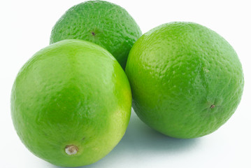 Three green limes