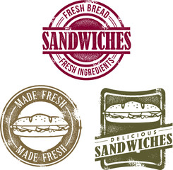 Vintage Style Sandwich Stamps