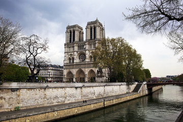 Fototapeta na wymiar Paryż, Francja. Notre Dame