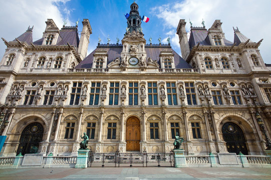 Paris, Frankreich. Rathaus Hotel De Ville