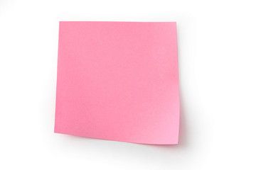 A pink note