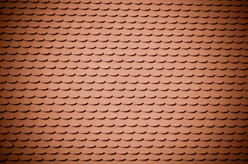 red clay roof tile background