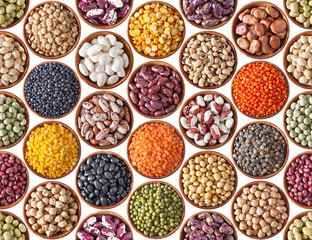 Seamless texture with legumes