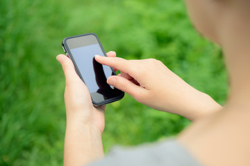 Touching Screen On Mobile Smart Phone