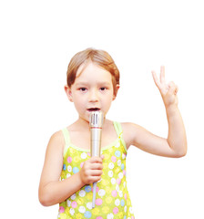 The Child and microphone