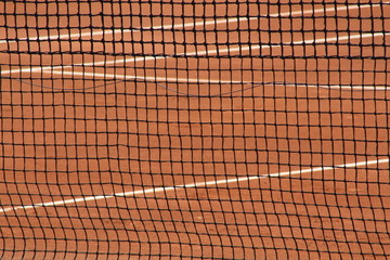 terrain de tennis, filet