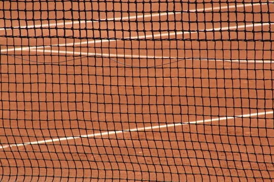 terrain de tennis, filet