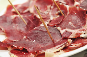 serrano ham tapas