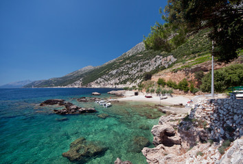View of the Adriatic coast, Peljesac Croatia