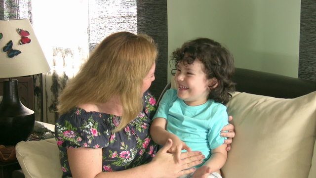 Mother and son together