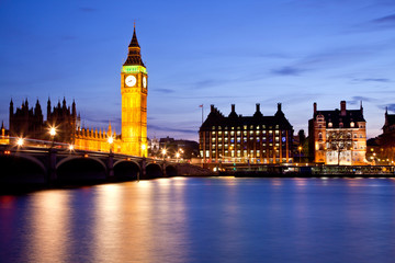 Fototapeta premium Big Ben and Westminster Bridge