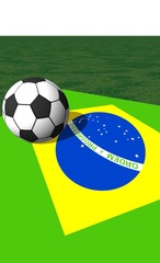 Obraz premium football - brésil