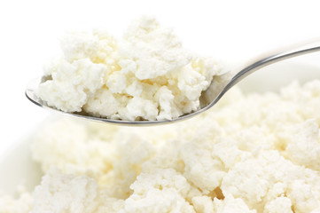 Cottage cheese close-up